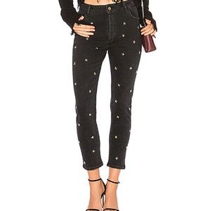 DL1961|high rise vintage slim embellishments pants